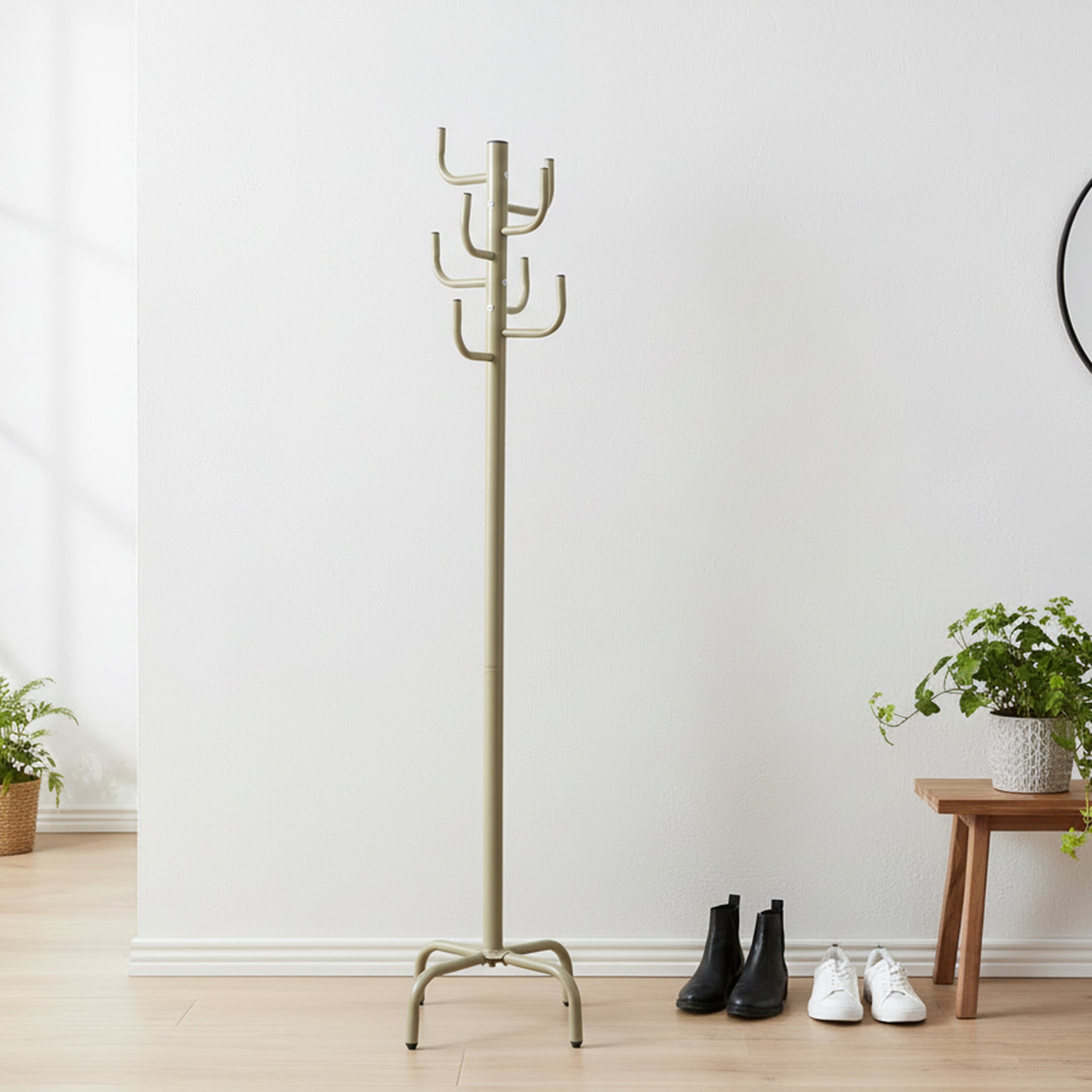 Green Metal Coat Rack