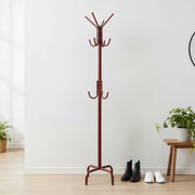 Clay-Colored Metal Coat Rack
