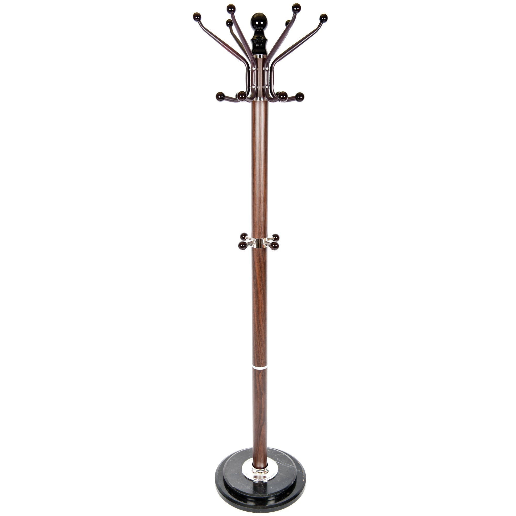 Chloe Heavy-Duty Coat Rack with Double Marble Base
