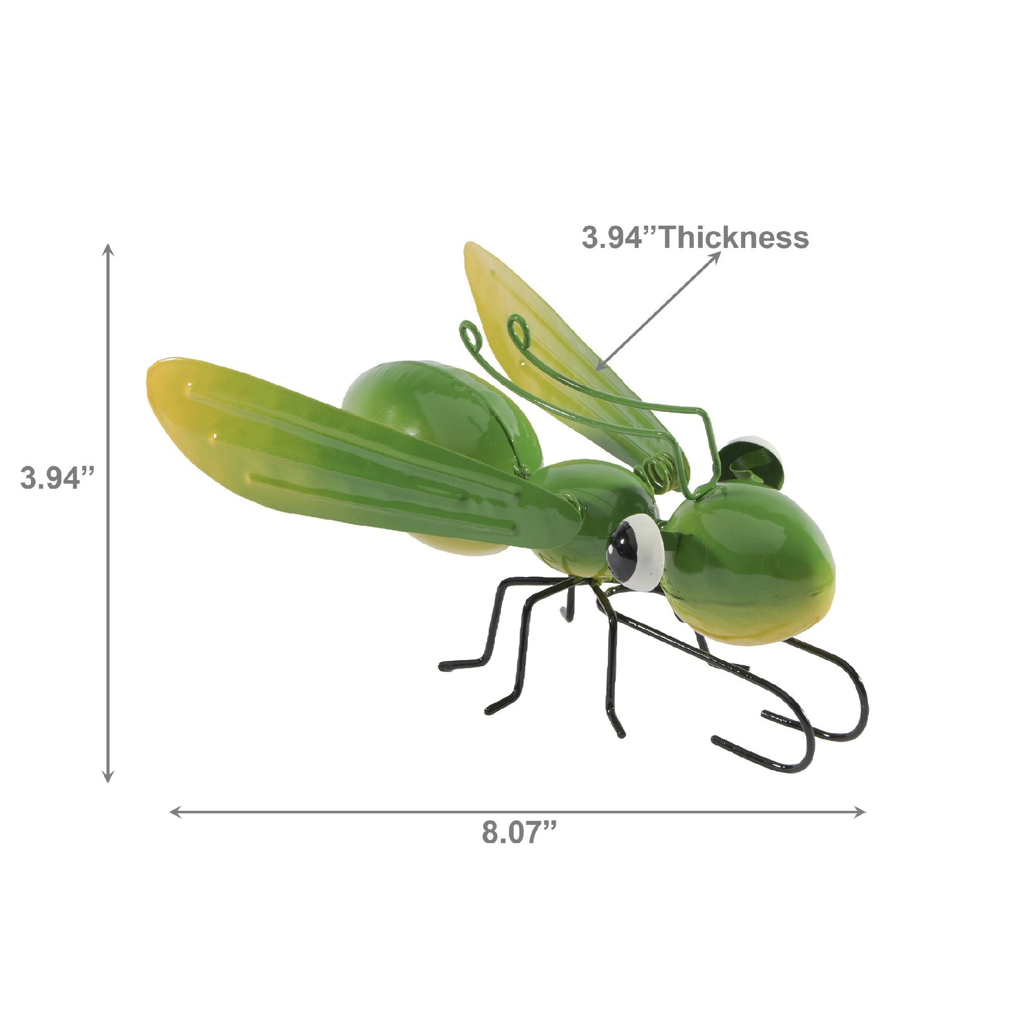 Metal Grasshopper Figurine for Garden Décor