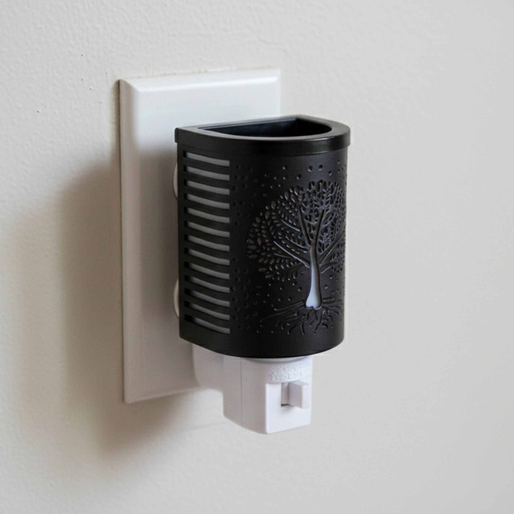 Metal Plug-In Wax Warmer Featuring Tree of Life Motif