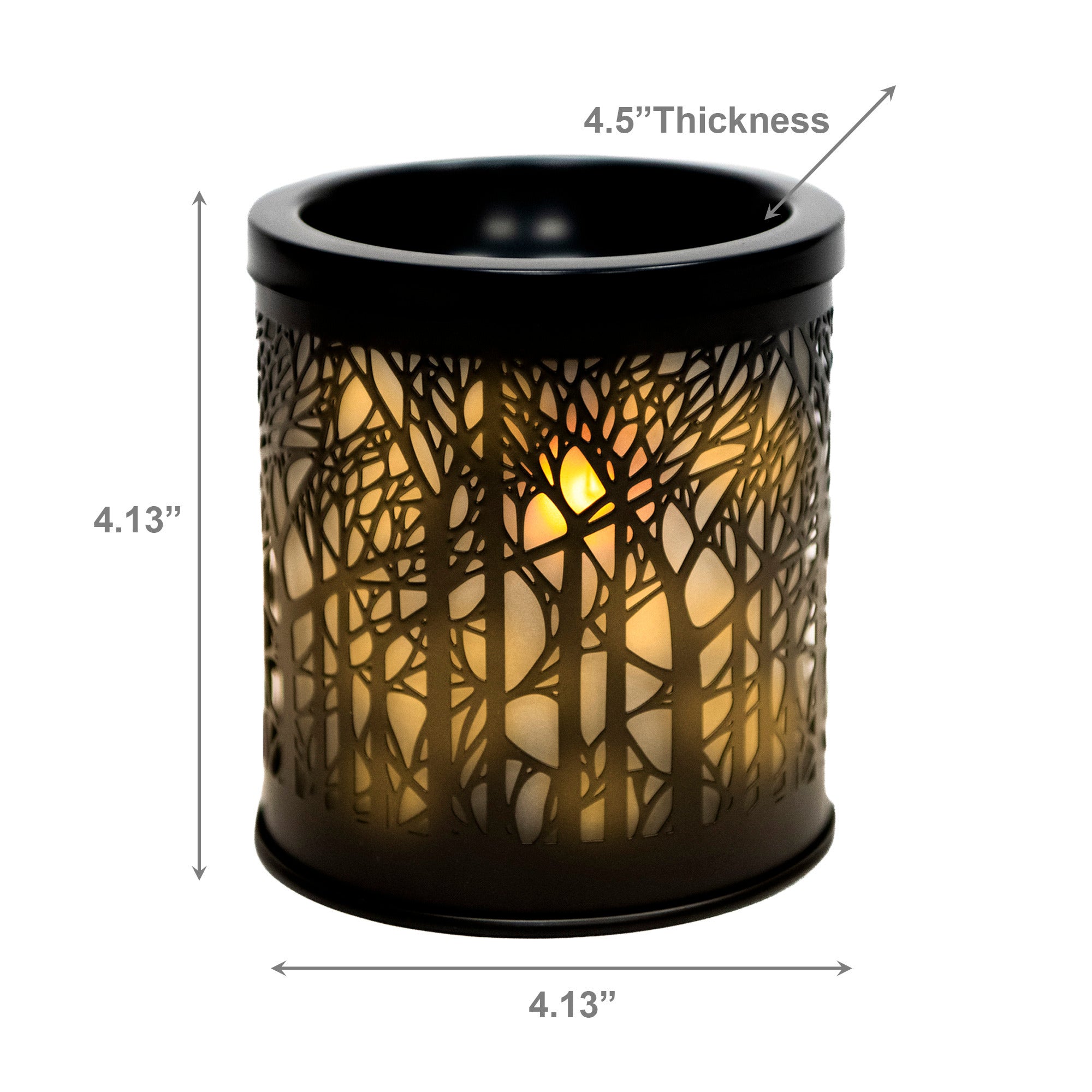 Corded Metal Plug-In Wax Warmer with Tree Branches Design