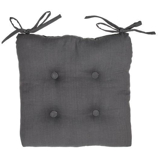Chair Pad – Gray, 18x18 Inch, Seat Cushion