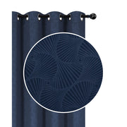 Embossed Panel W 8 Grom (Shell) (Navy) (96") - Set of 2