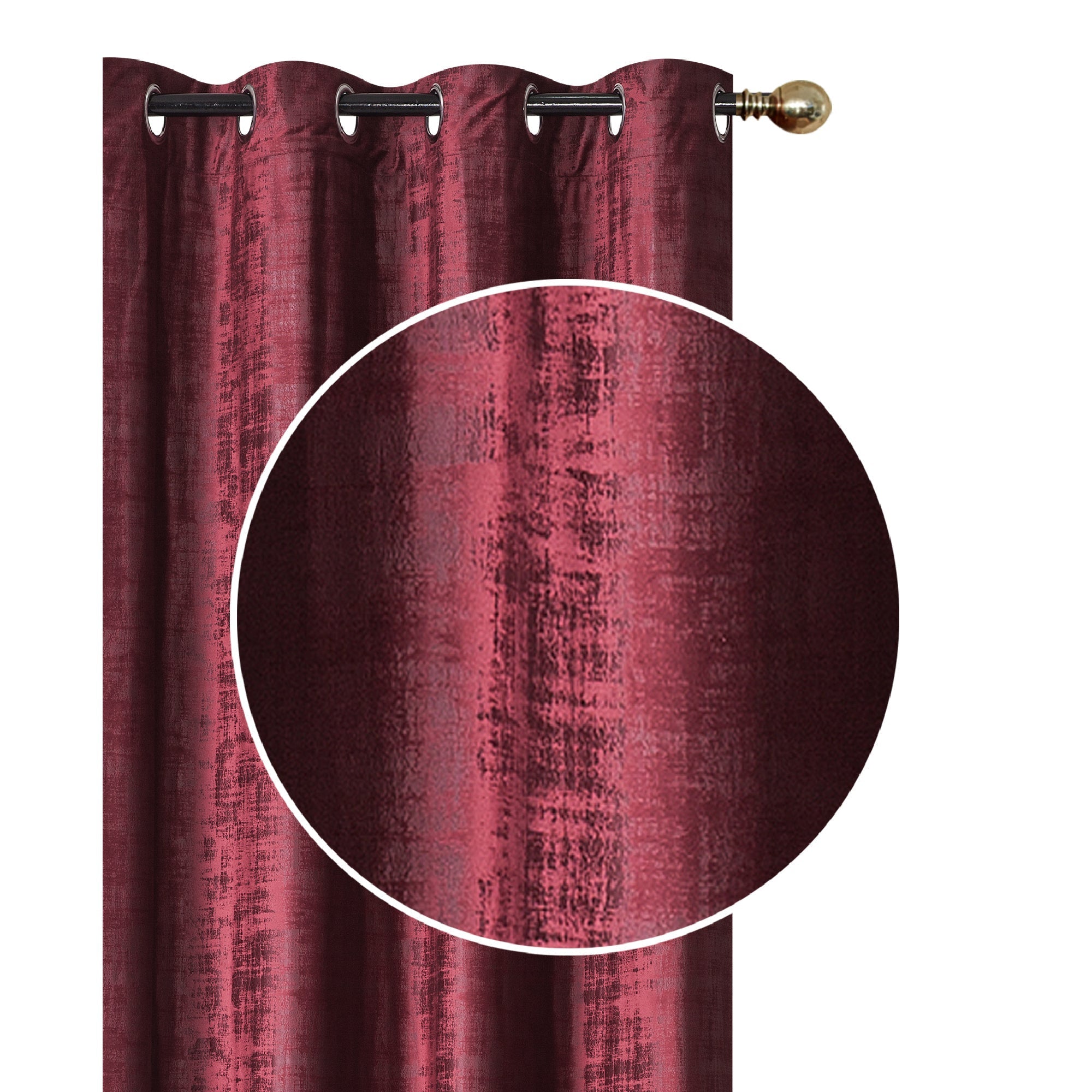 Embossed Rubber Panel With Grommets Burgundy 84 Inch Set Of 2, Heavy Duty Floor Mat, Entryway Protector