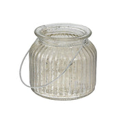 Ribbed Mercury Glass Tealight Holder (S)