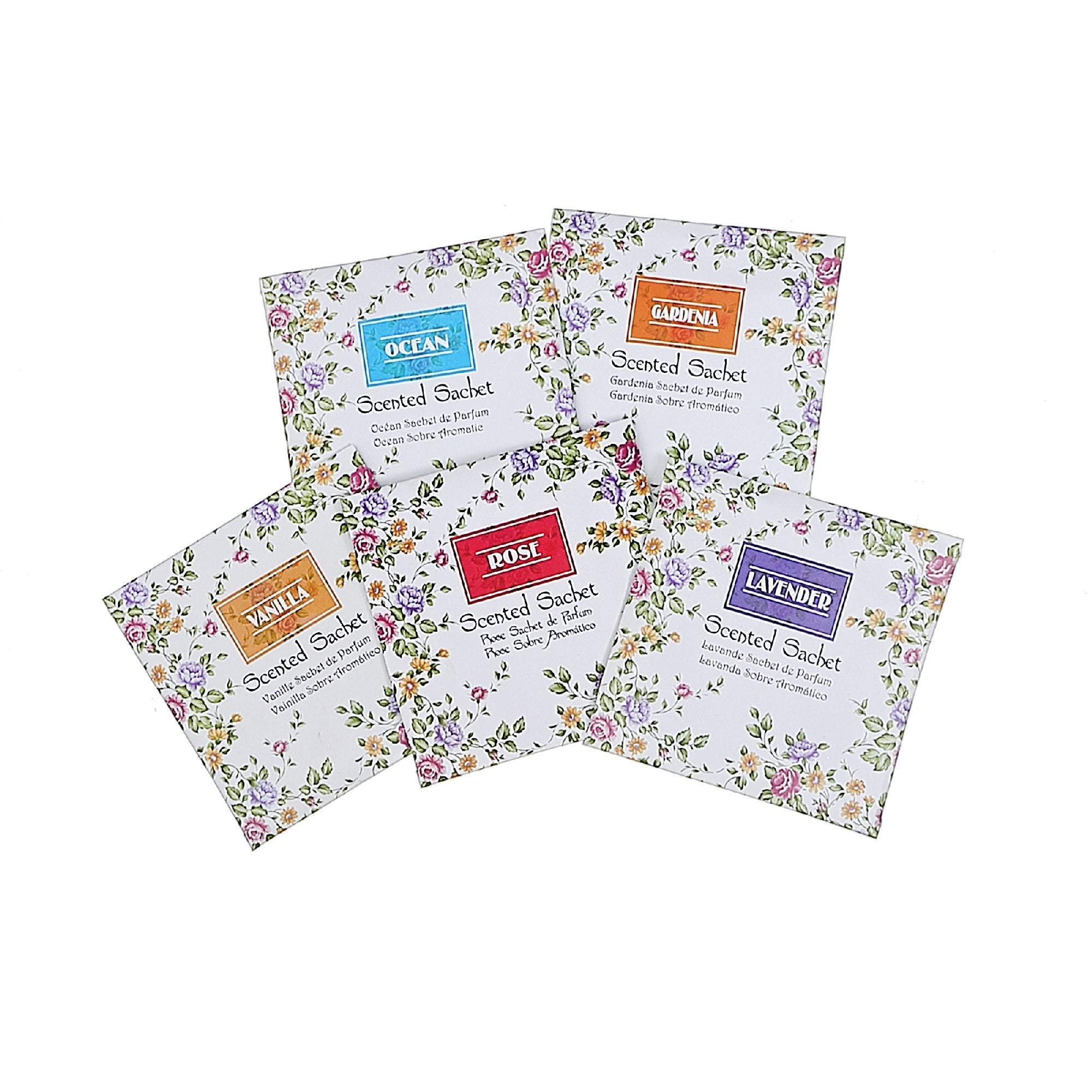Floral Aroma Sachet Set Of 12, Scented Sachets, Home Fragrance, Gift Set