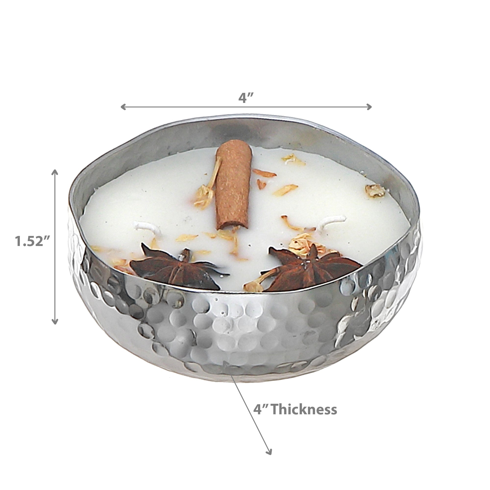5.29oz 2-Wick Soy Candle in Metal Dish – Vanilla Madagascar Scent, Home Fragrance