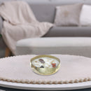 Soy 5.29 Oz 2 Wick Metal Dish Candle Mahogany Oak