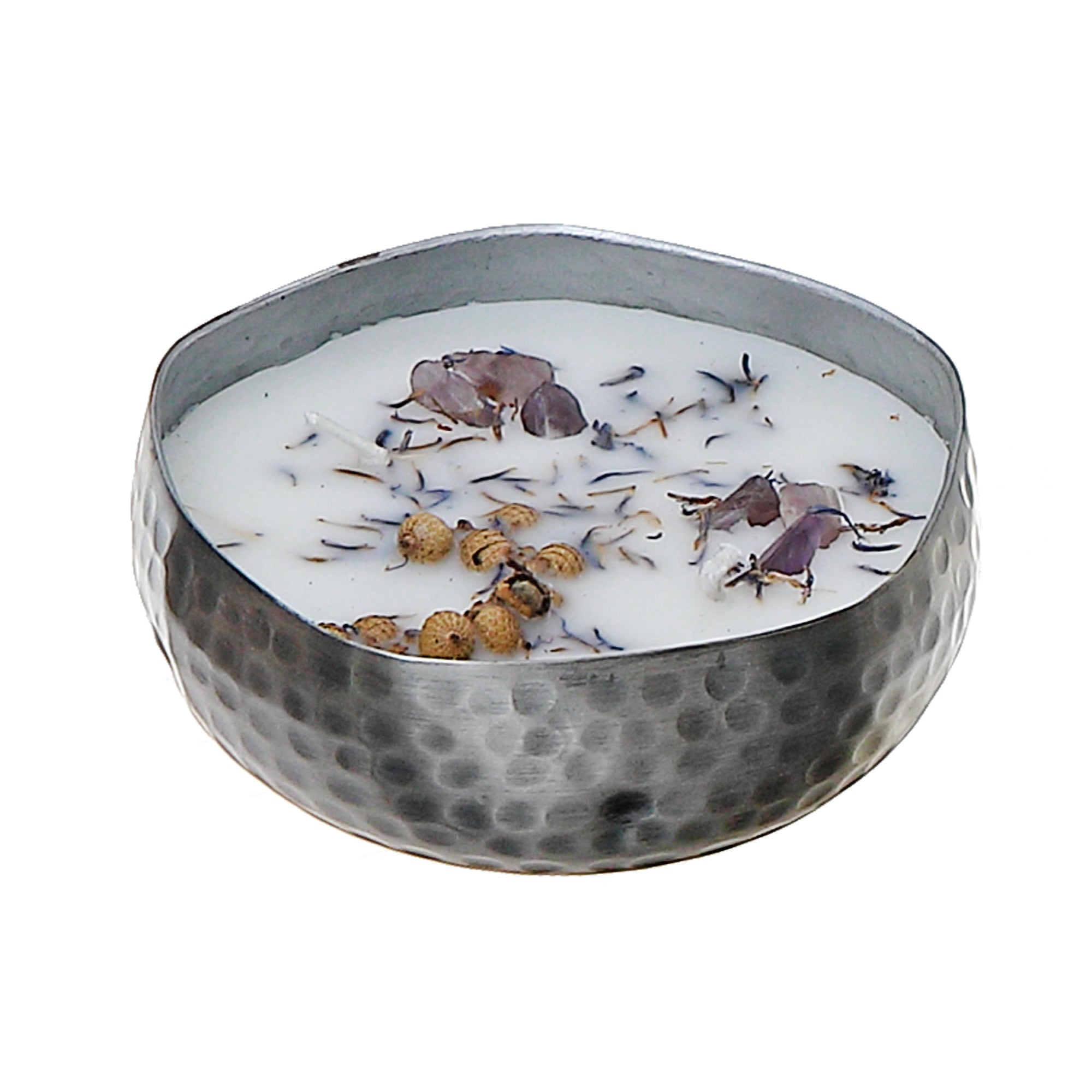 5.29oz 2-Wick Soy Candle in Metal Dish – French Lavender Scent, Home Fragrance