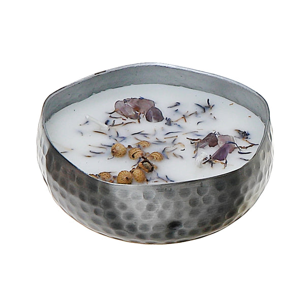 Soy 5.29 Oz 2 Wick Metal Dish Candle French Lavender