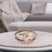 10.6oz 4-Wick Soy Candle in Metal Dish – Aqua Oud Scent, Home Fragrance