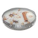 Soy 10.6 Oz 4 Wick Metal Dish Candle Vanilla Madagasca