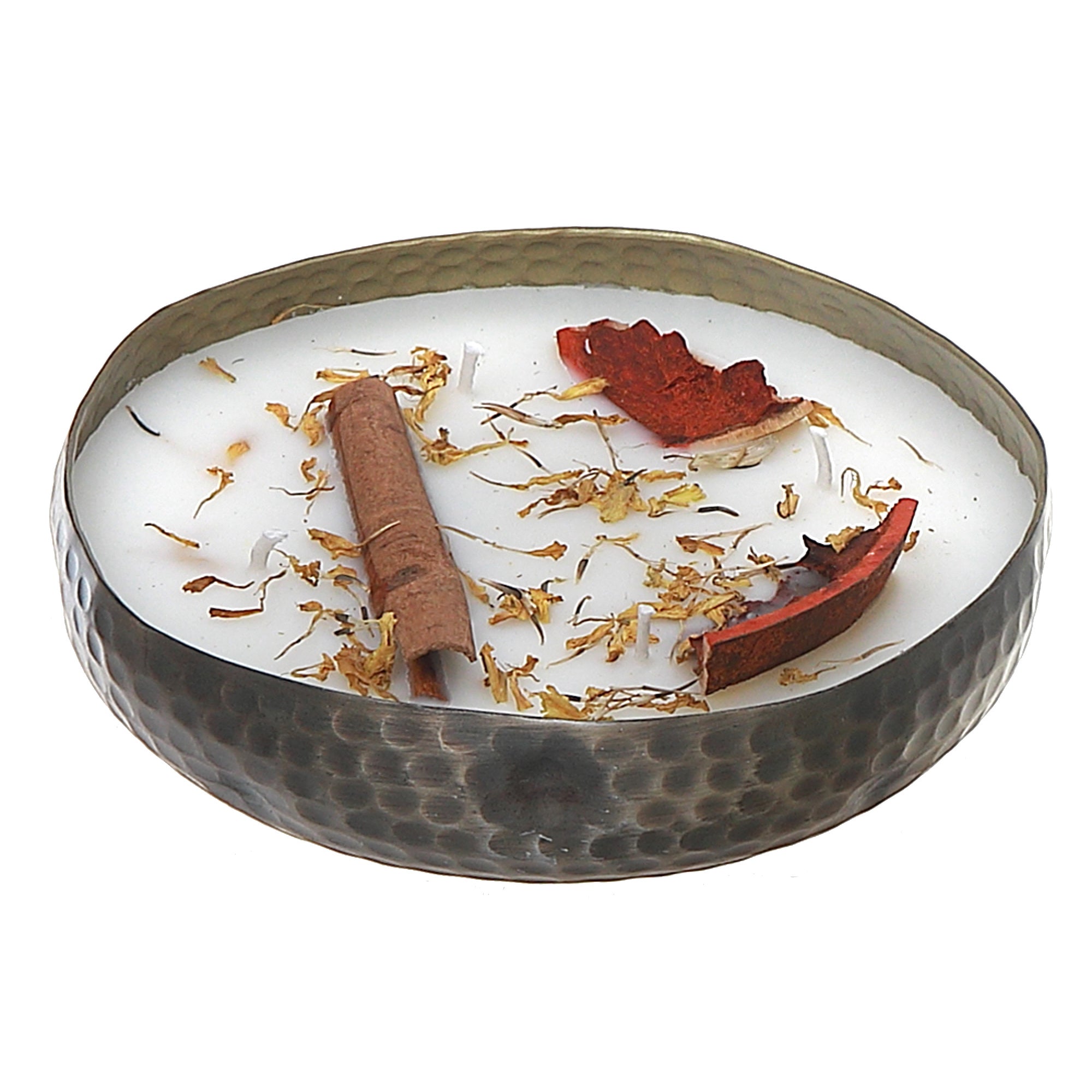 10.6oz 4-Wick Soy Candle in Metal Dish – Apple Tart Scent, Home Fragrance