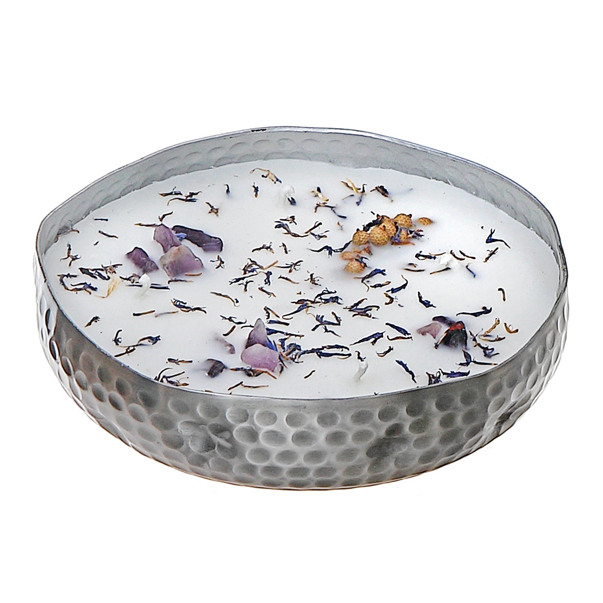 10.6oz 4-Wick Soy Candle in Metal Dish – French Lavender Scent, Home Fragrance