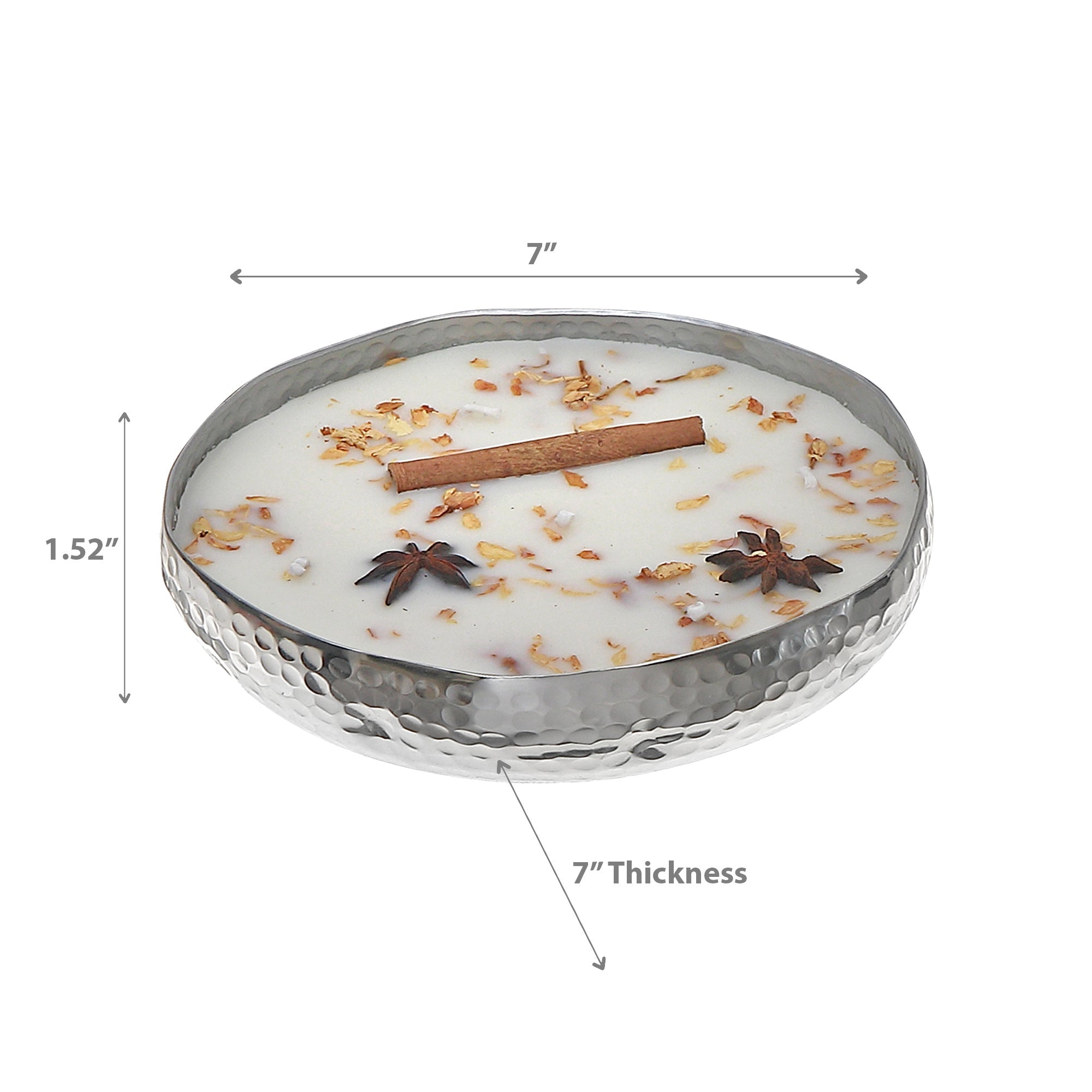 14oz 5-Wick Soy Candle in Metal Dish – Vanilla Madagascar Scent, Home Fragrance