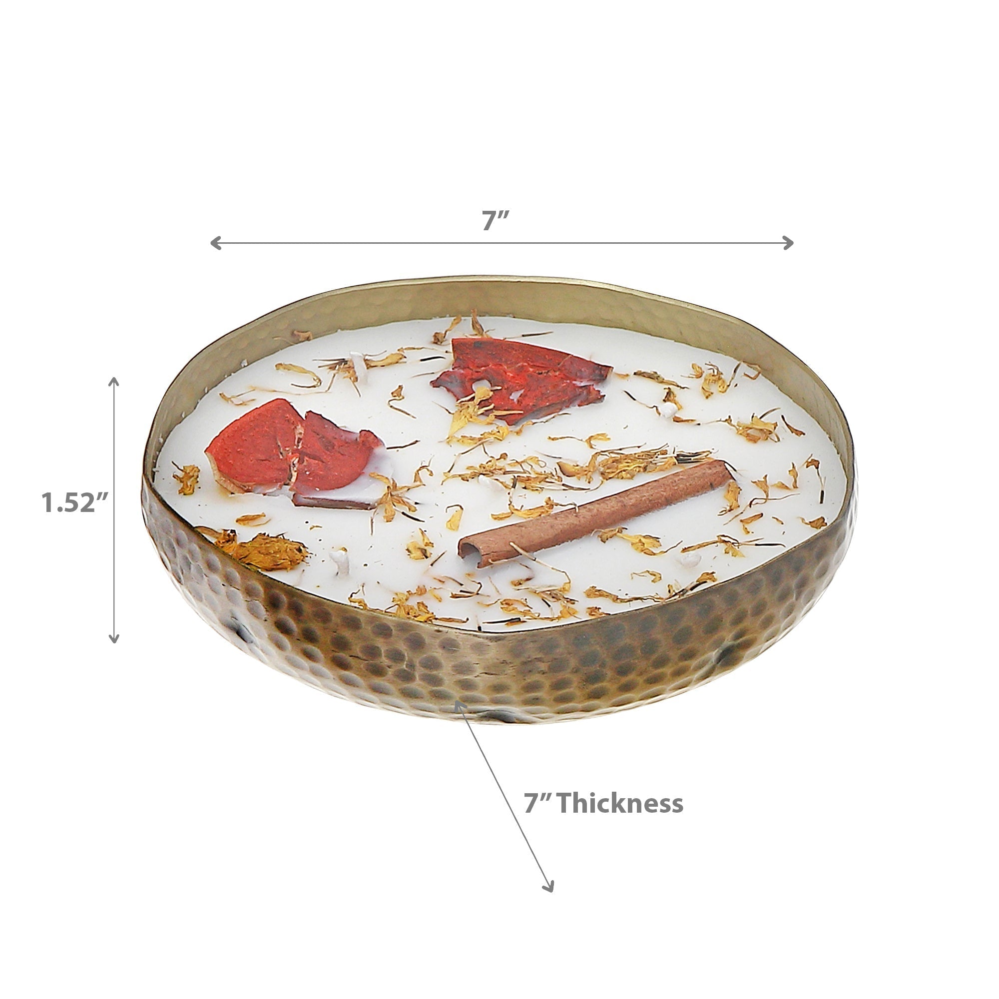 14oz 5-Wick Soy Candle in Metal Dish – Apple Tart Scent, Home Fragrance