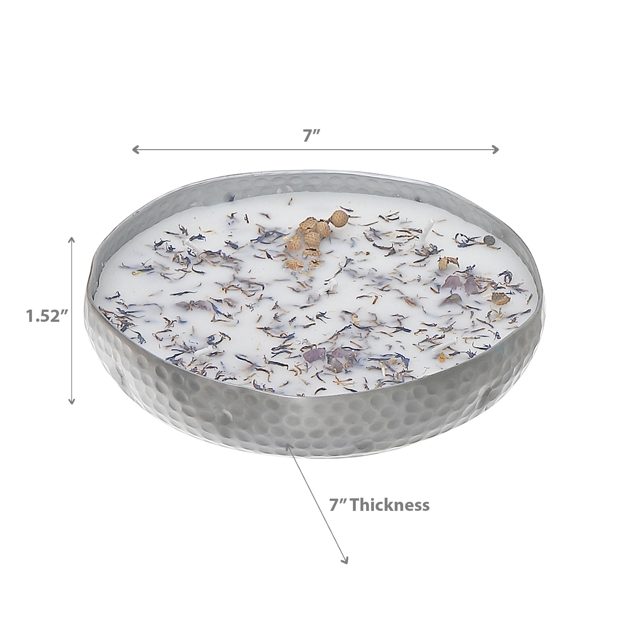 14oz 5-Wick Soy Candle in Metal Dish – French Lavender Scent, Home Fragrance