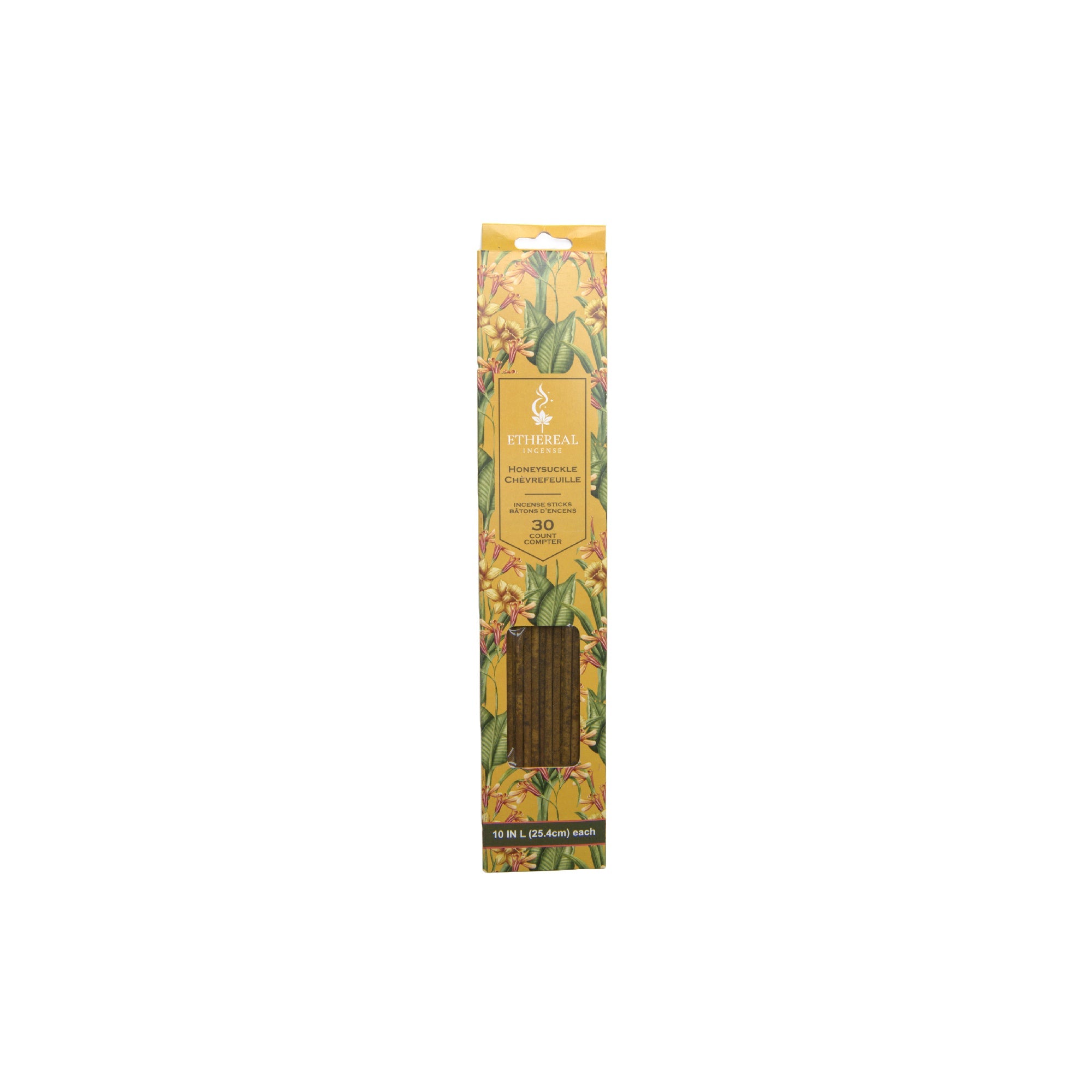 Honeysuckle Scented Ethereal 30-Pack Incense Sticks - Set of 12