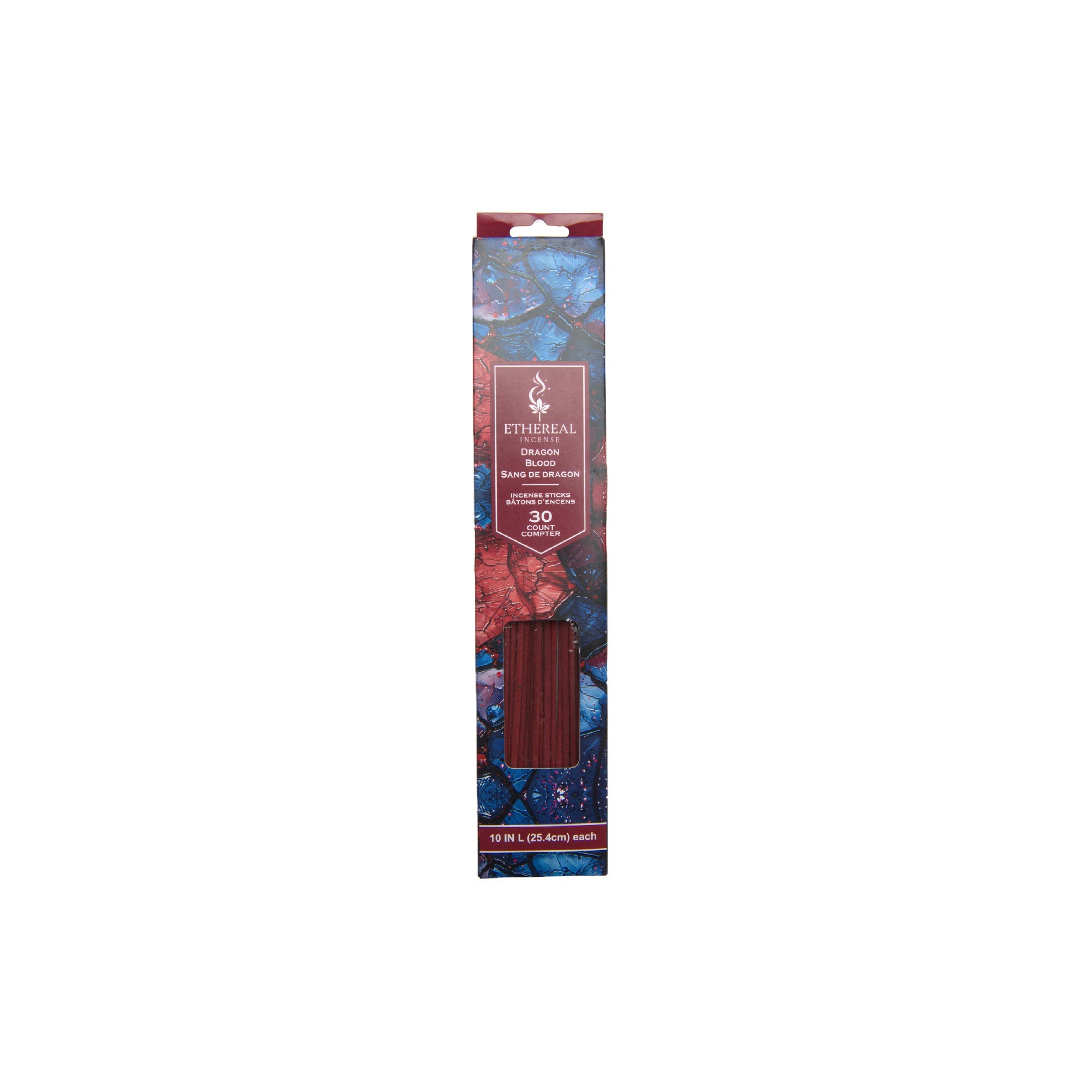 Dragon Blood Scented Ethereal 30-Pack Incense Sticks - Set of 12