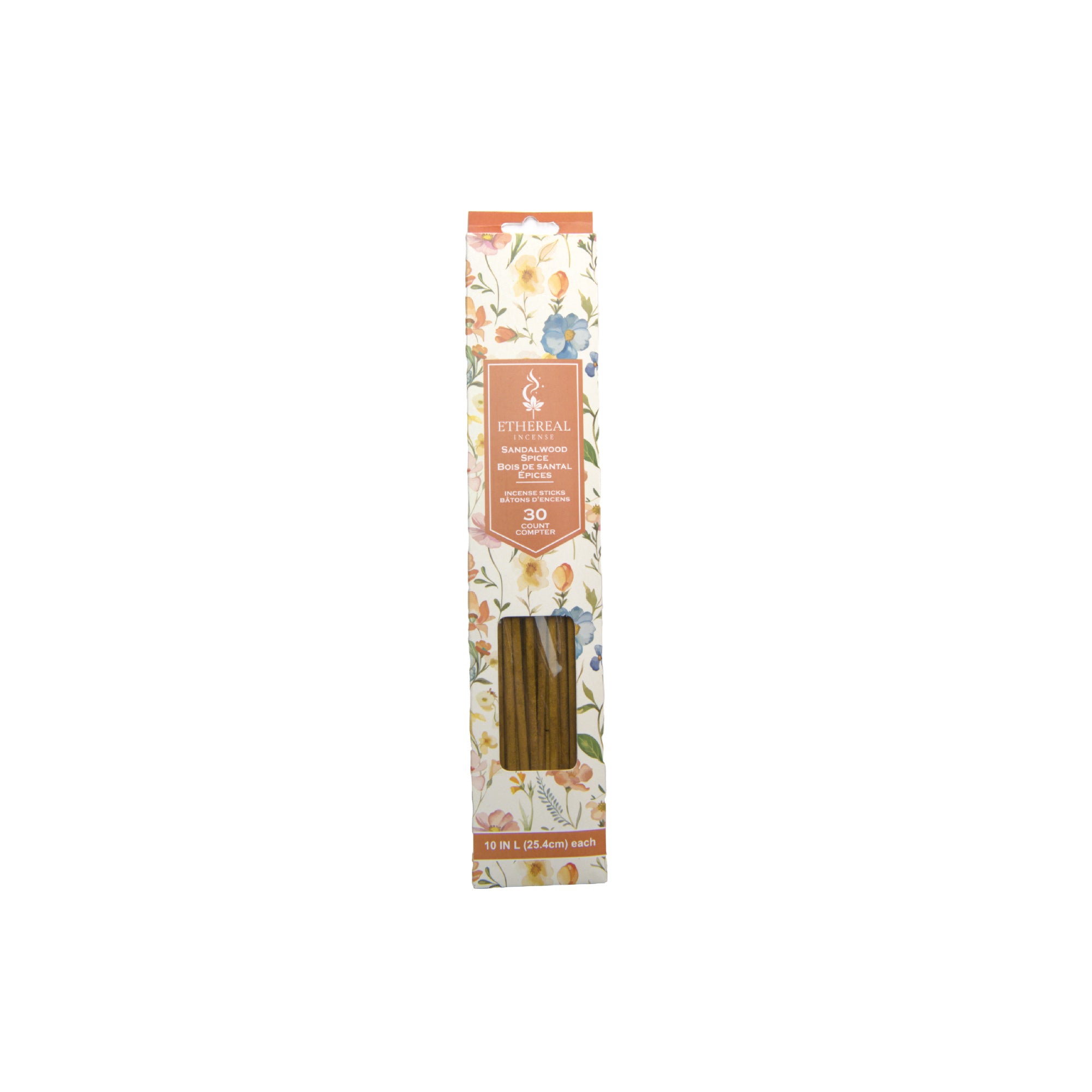 Sandalwood Scented Ethereal 30-Pack Incense Sticks - Set of 12