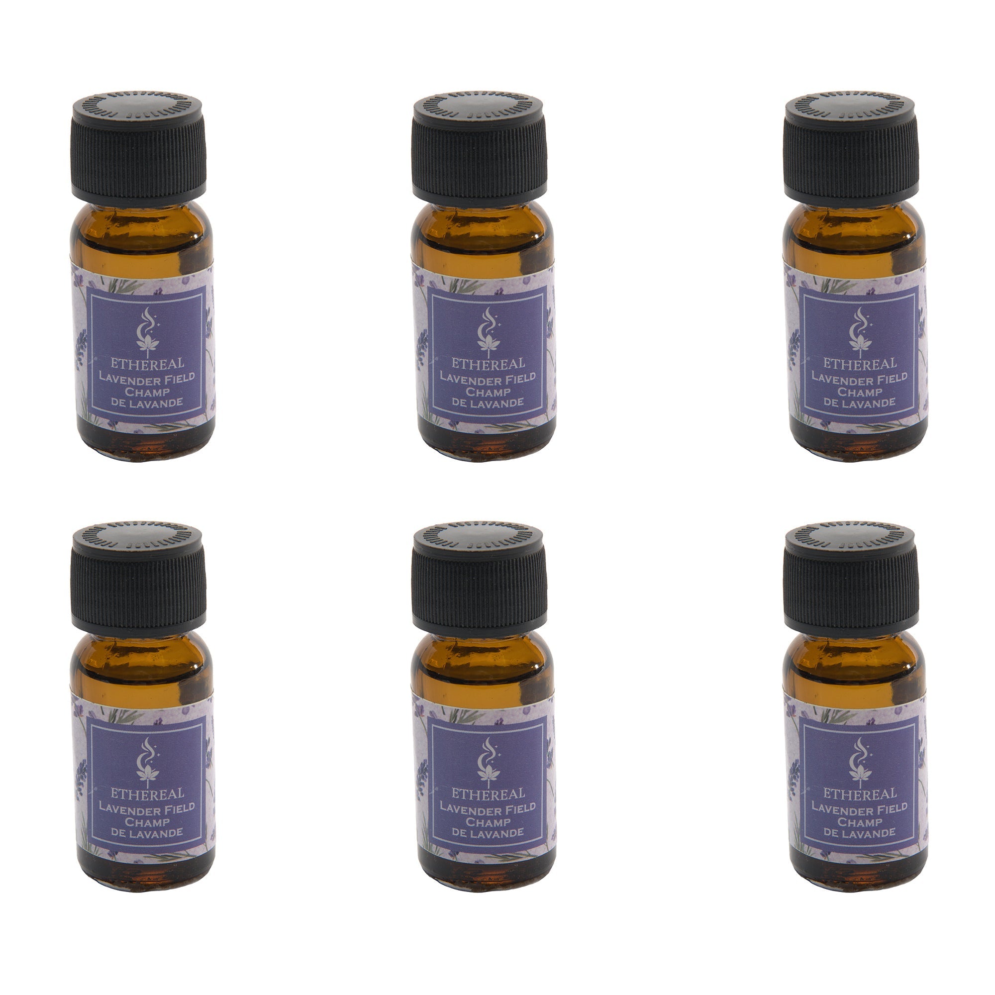 Lavender Scented Ethereal 15ml Fragrance Oil - Set of 6