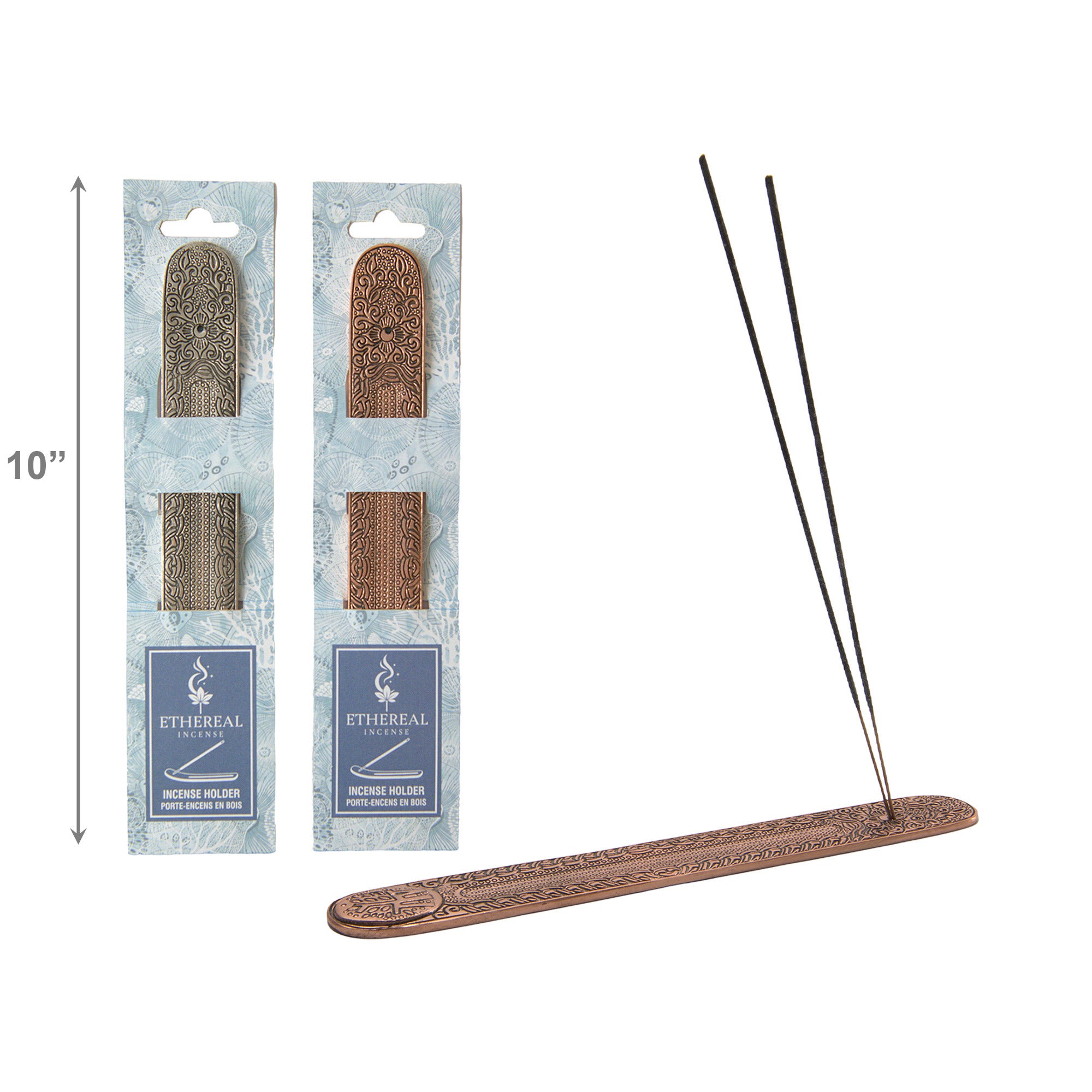 Assorted Metal Incense Holders - Set of 2
