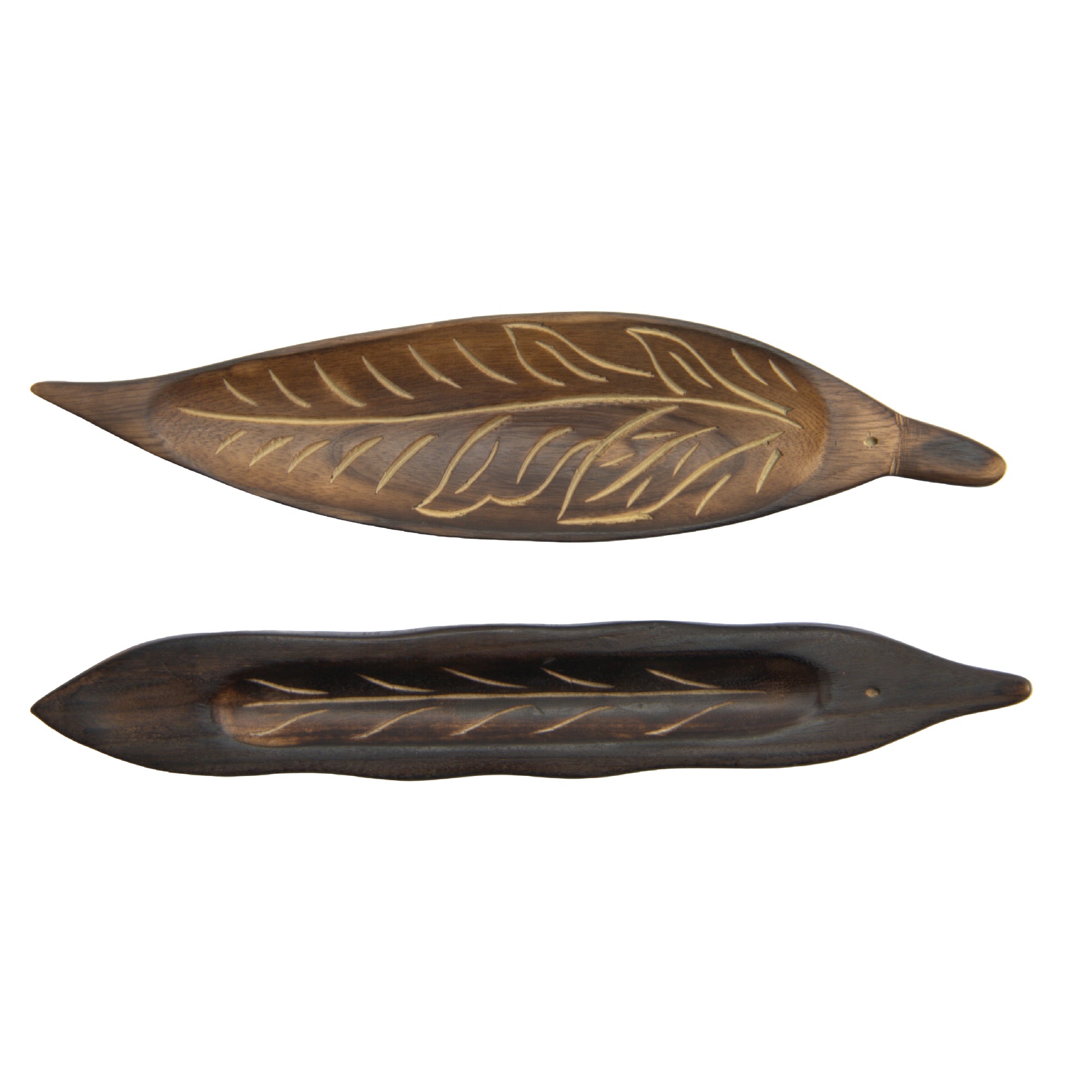 Assorted Mango Wood Incense Holders - Set of 2