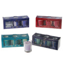 Element Set Of 3 Glass Votive Candles Assorted - Set of 4