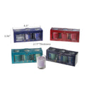 Element Set Of 3 Glass Votive Candles Assorted - Set of 4