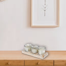 Tree Of Life Set Of 3 Candles In Short Glass In Pvc Box