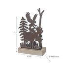 Metal And Wood Table DÃ©cor Moose Small