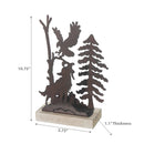 Metal And Wood Table DÃ©cor  Wolf Large