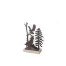 Metal And Wood Table DÃ©cor  Wolf Small