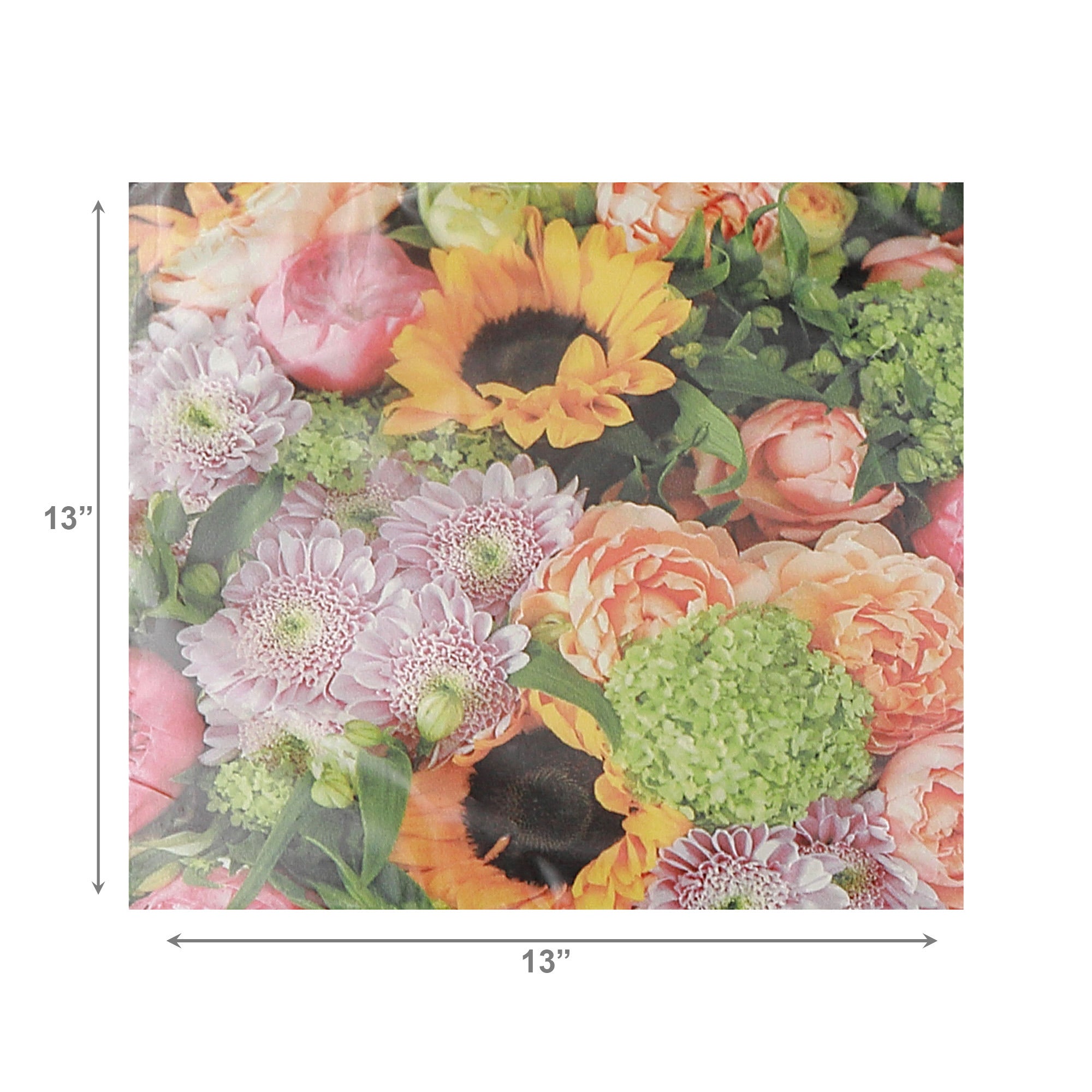 20-Pack 3-Ply Luncheon Napkins, Flower Shop Design - Set of 6