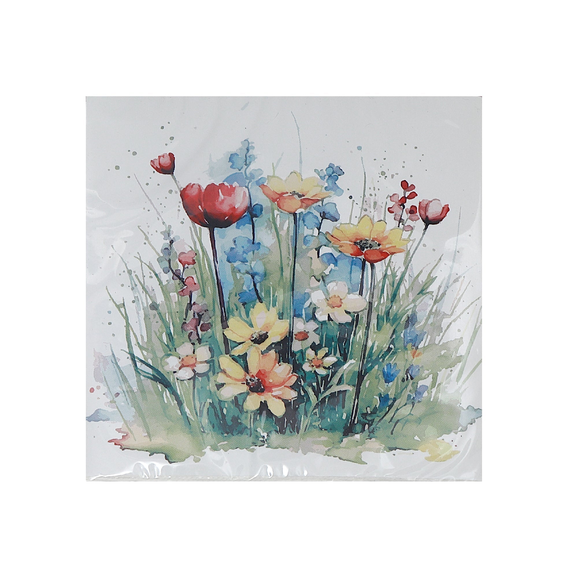 20-Pack 3-Ply Luncheon Napkins Featuring Spring Blooms - Set of 6