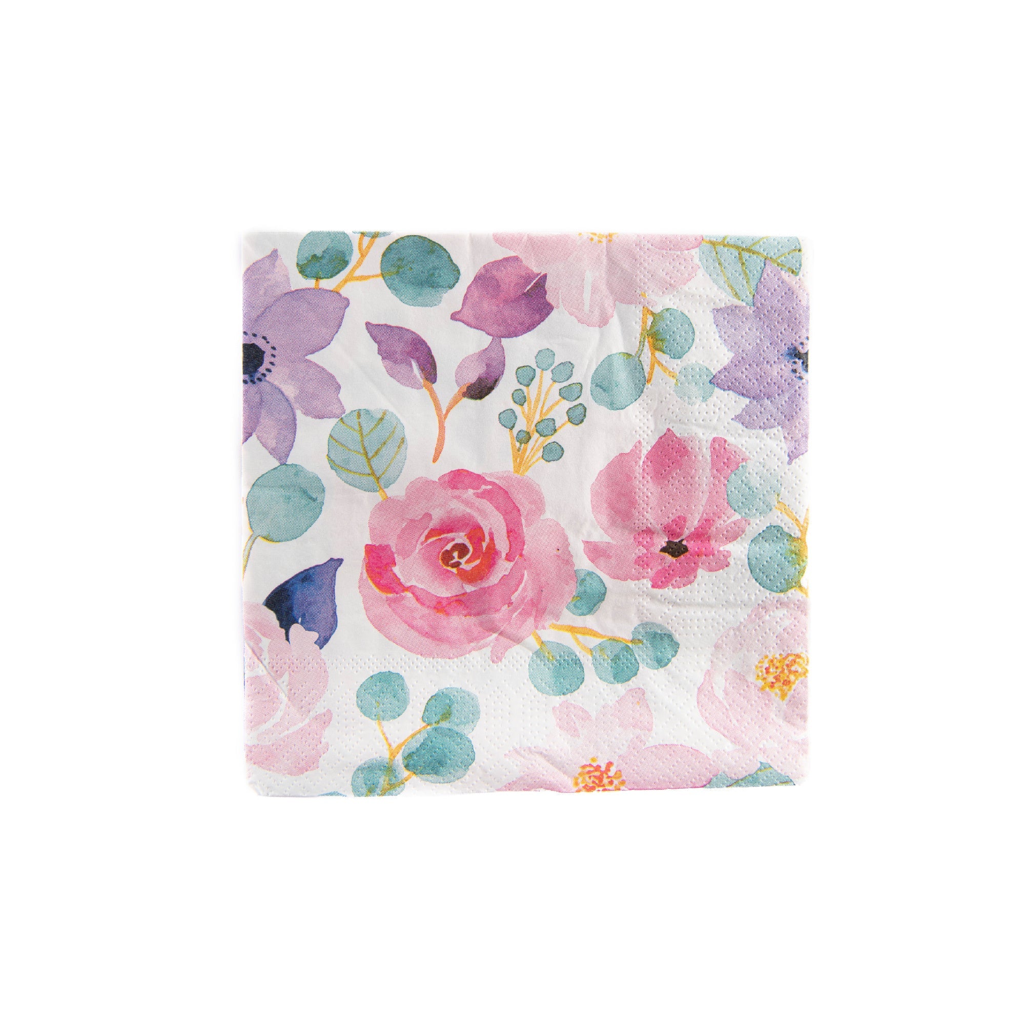 20-Pack 3-Ply Luncheon Napkins with Blooming Floral Design - Set of 6