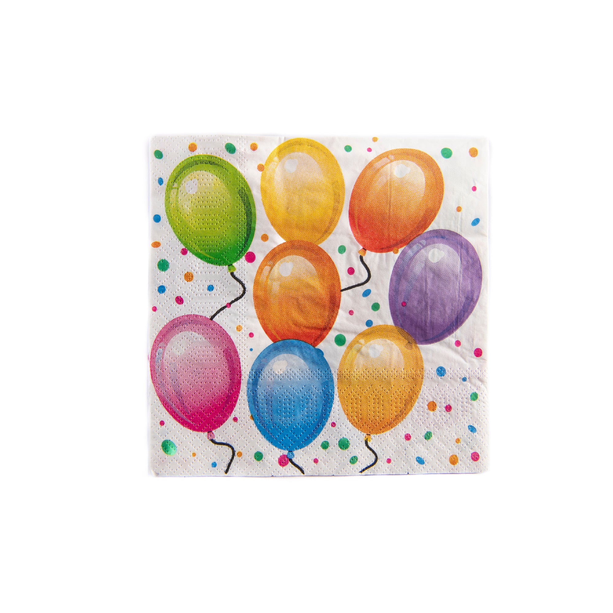 20-Pack 3-Ply Luncheon Napkins with Balloon Celebration Design - Set of 6