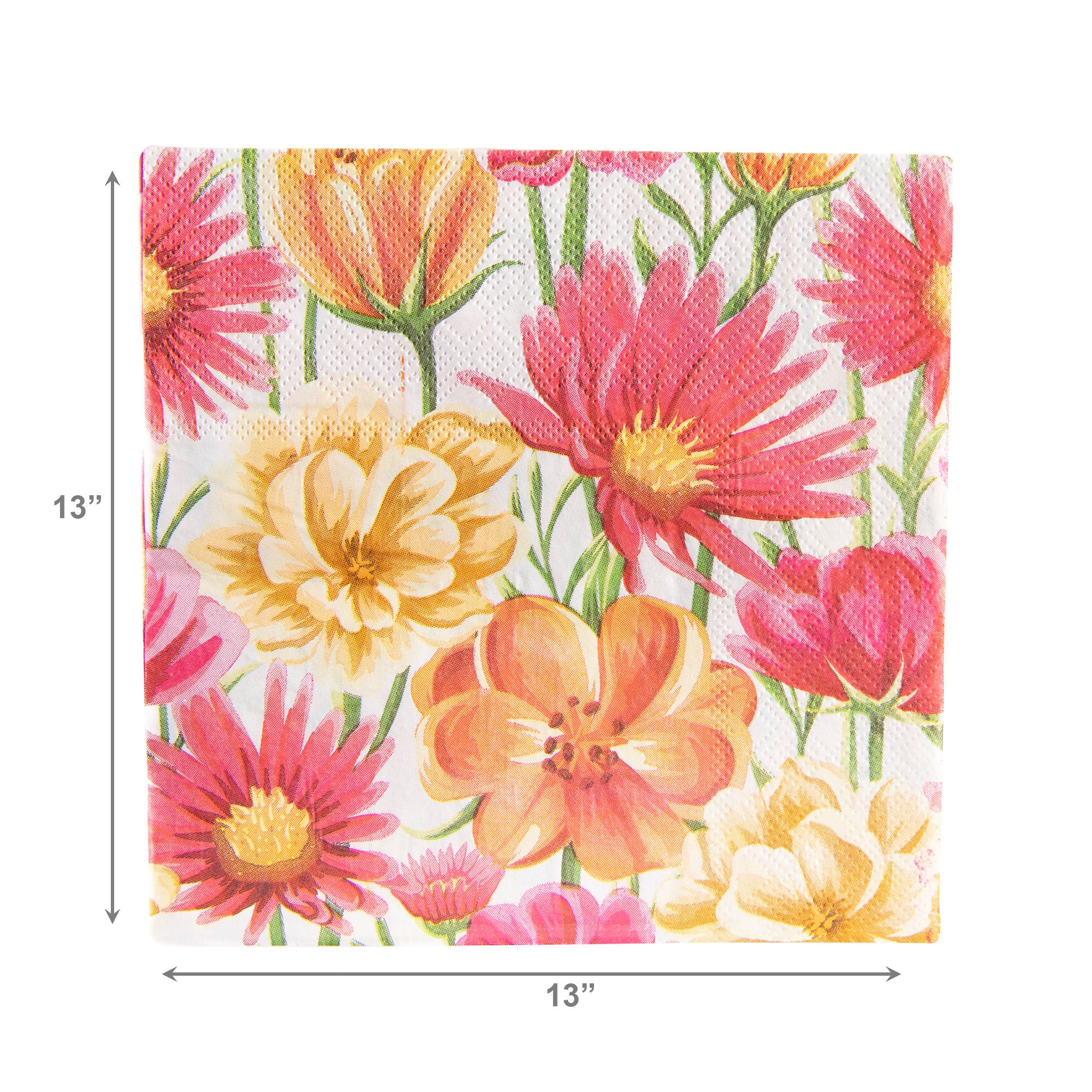 20-Pack 3-Ply Luncheon Napkins Featuring Spring Blossom - Set of 6