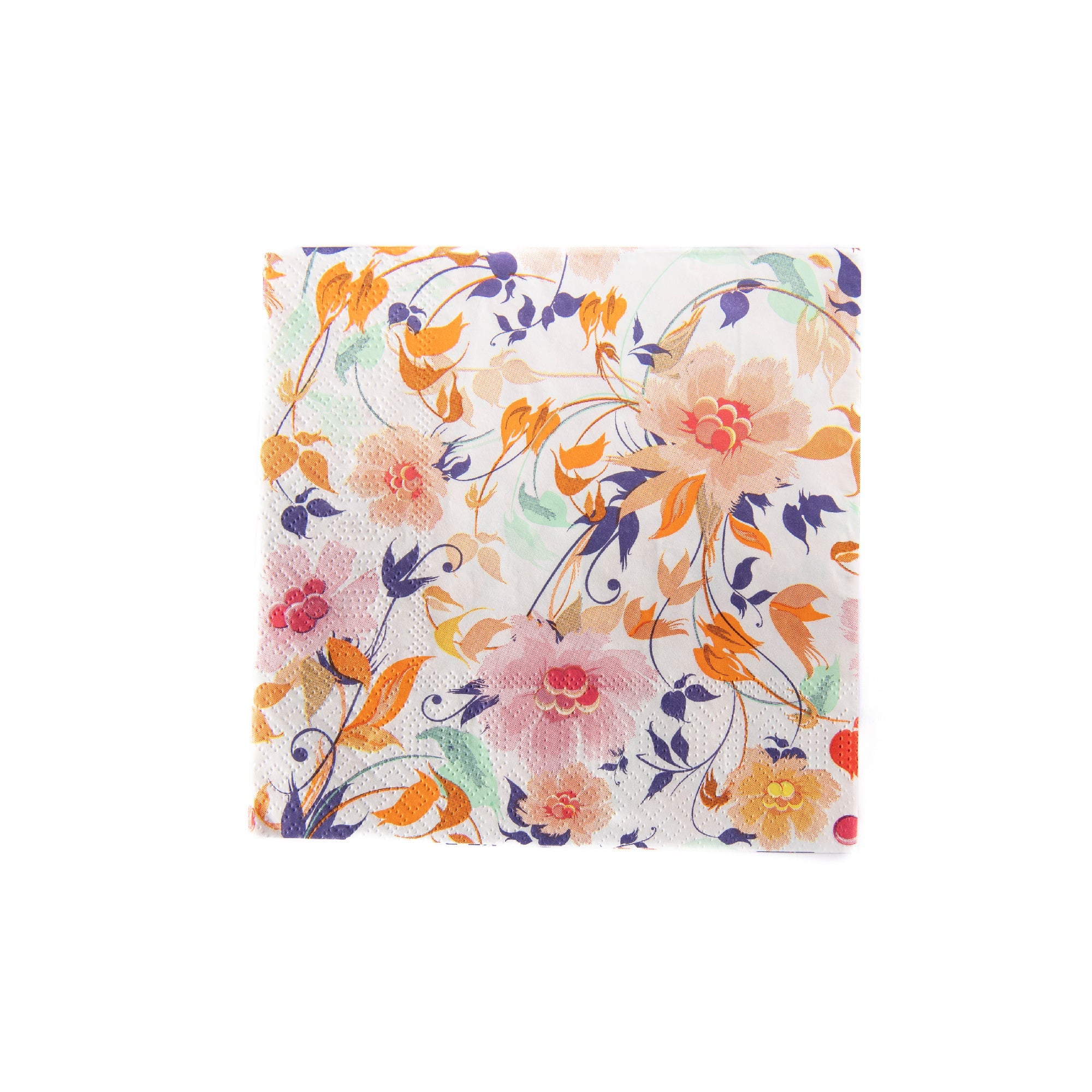 20-Pack 3-Ply Luncheon Napkins with Floral Print Design - Set of 6