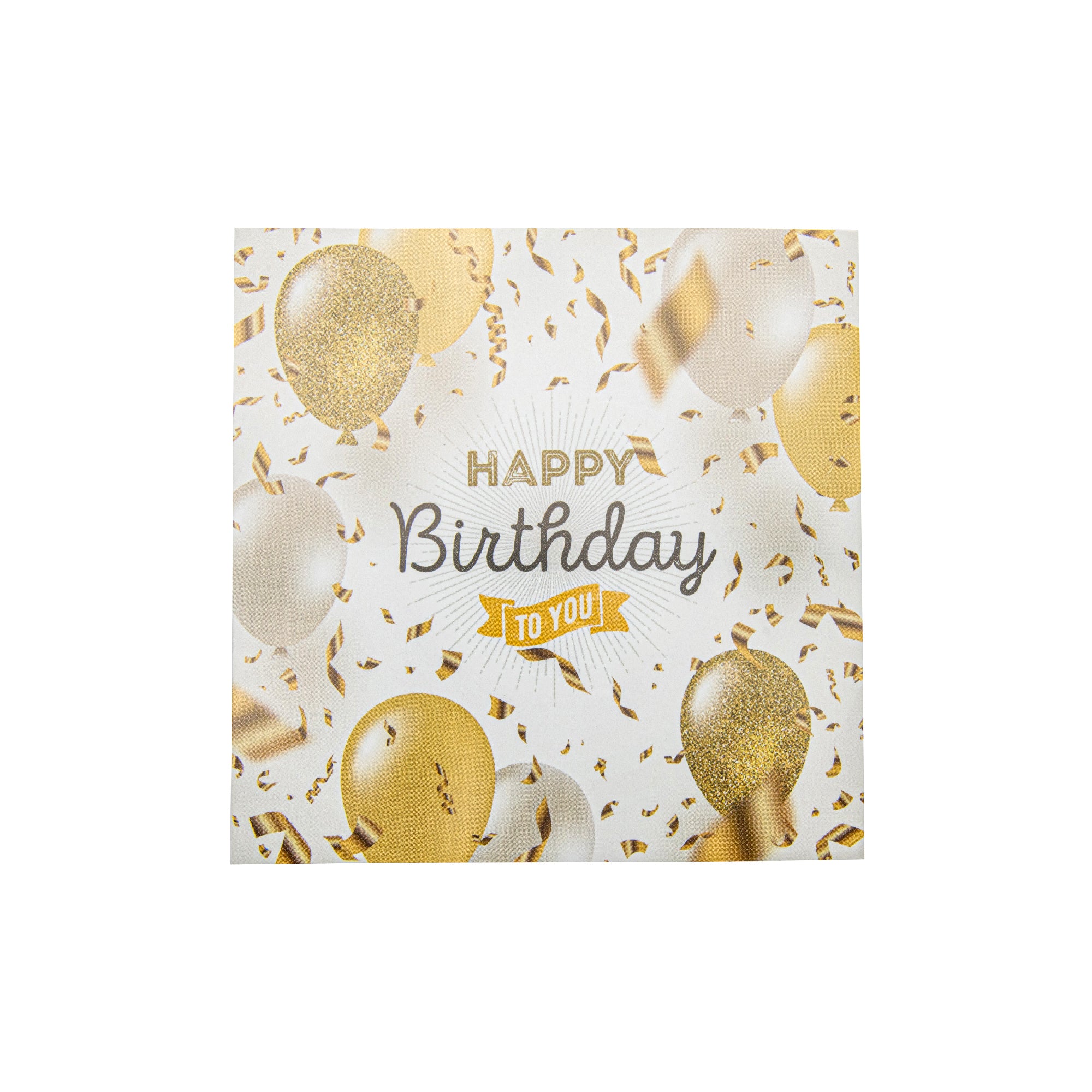 20-Pack 3-Ply Happy Birthday Gold Balloons Luncheon Napkins - Set of 6