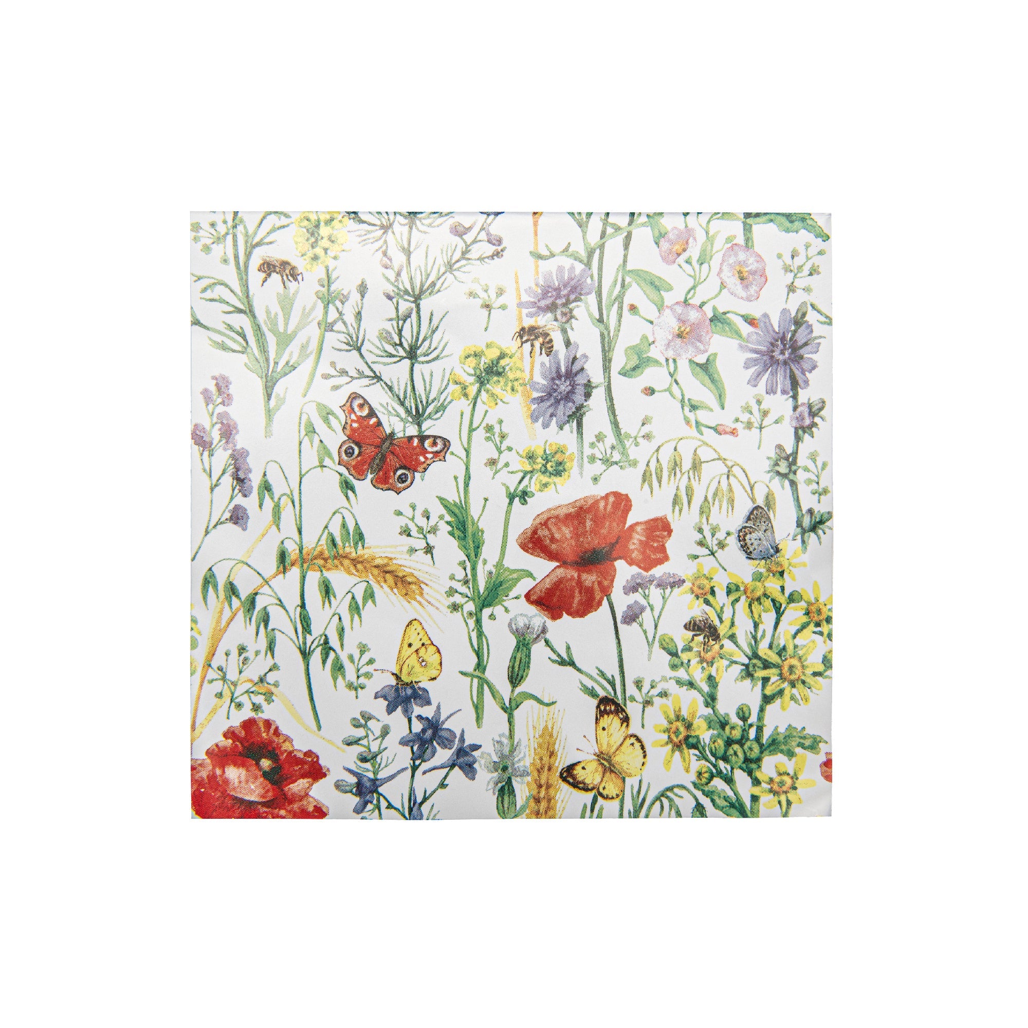 20-Pack 3-Ply Luncheon Napkins Featuring Butterfly Garden - Set of 6