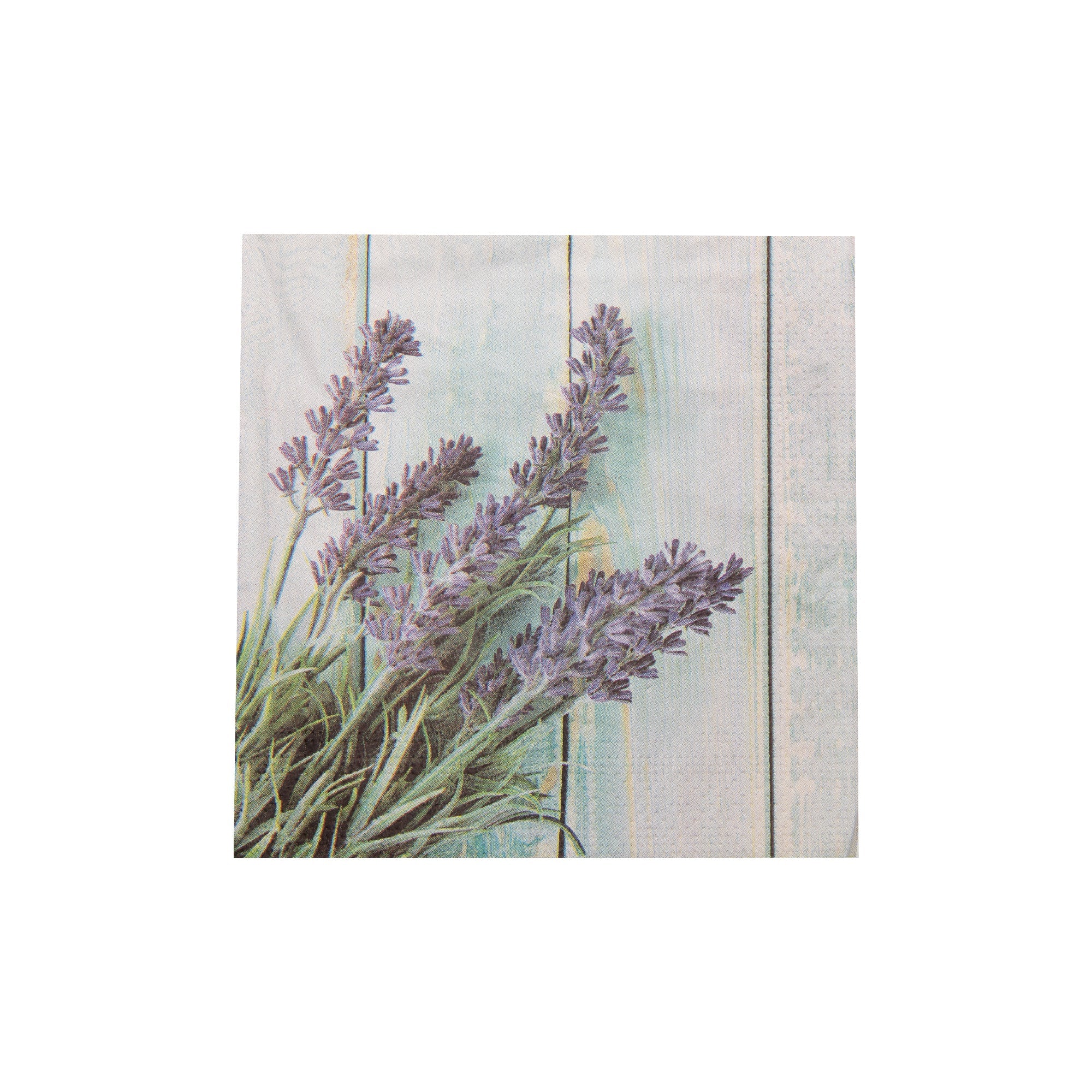20-Pack 3-Ply Luncheon Napkins with Lavender on Plank Design - Set of 6