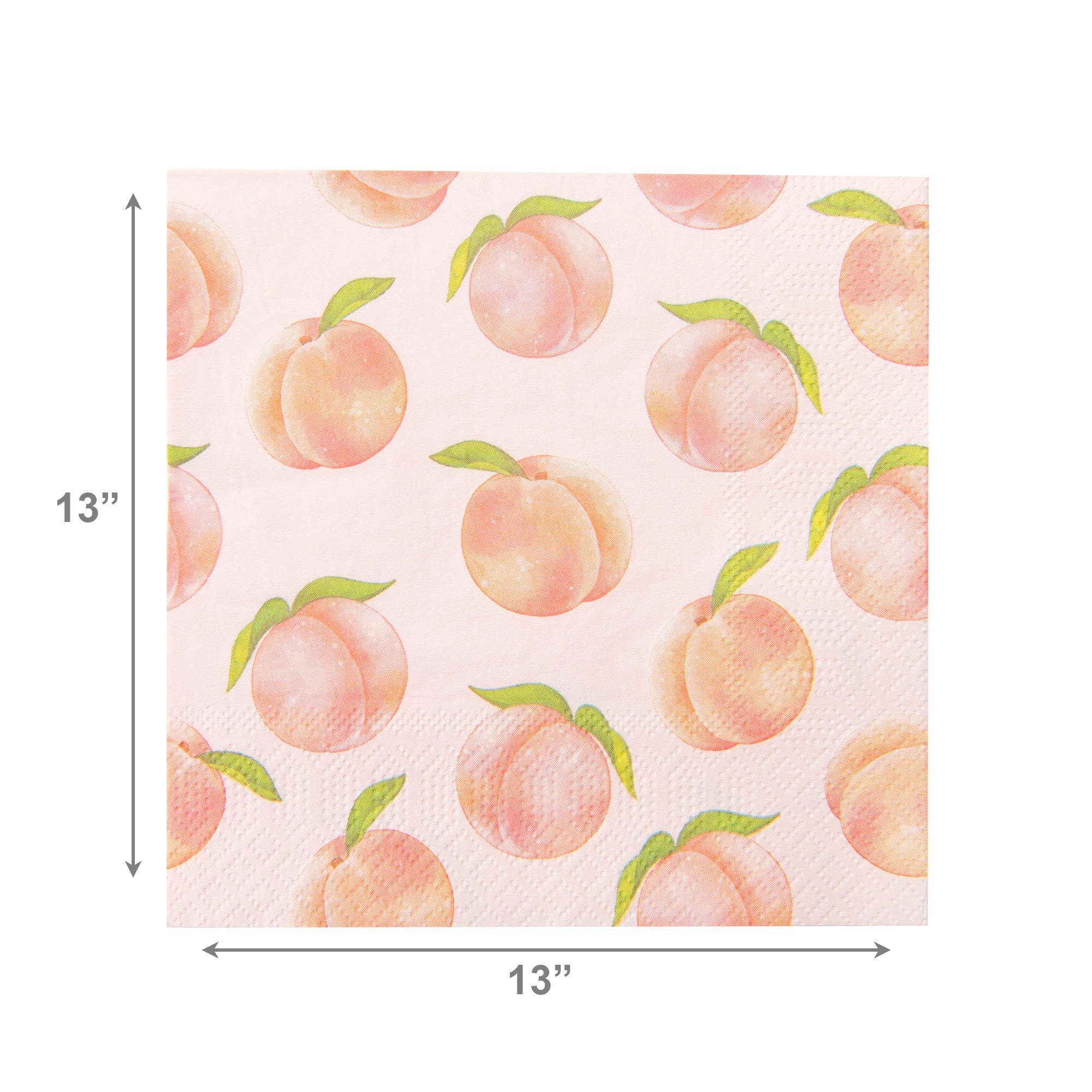 20-Pack 3-Ply Luncheon Napkins with Blushing Peaches Design - Set of 6