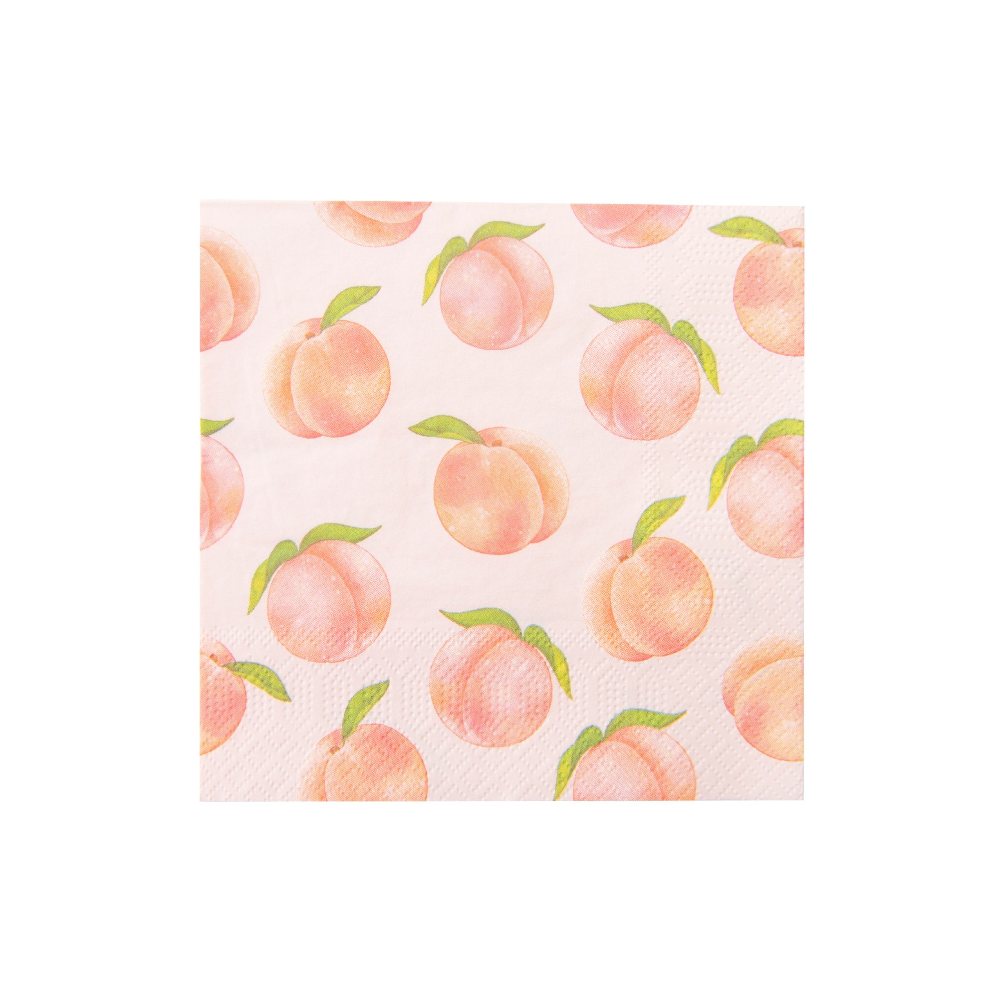20-Pack 3-Ply Luncheon Napkins with Blushing Peaches Design - Set of 6