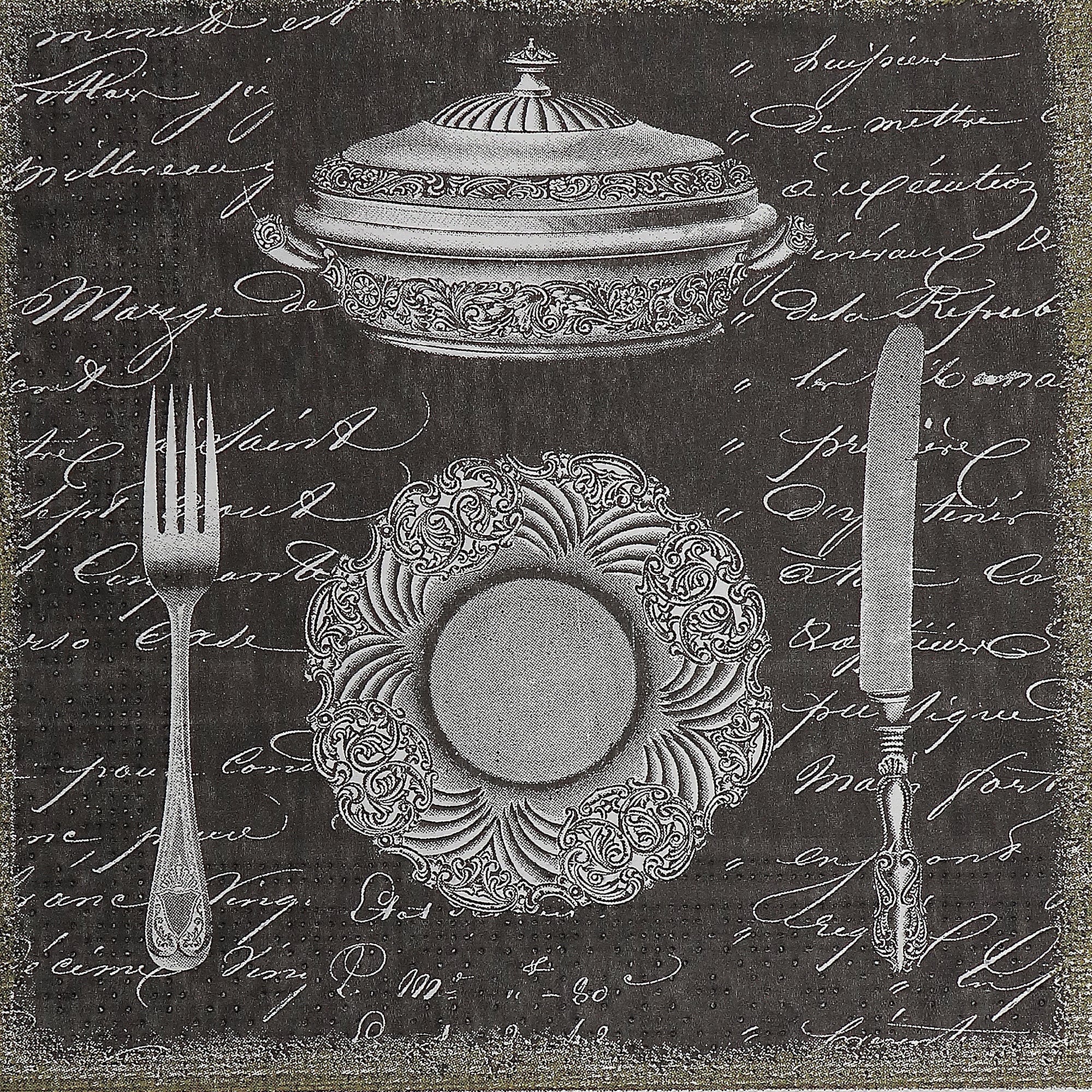 20 Pack 3 Ply Luncheon Napkin Dinner Set Setting Set Of 6, Table Decor