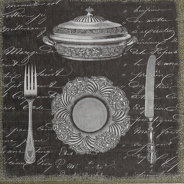 20 Pack Luncheon 3 Ply Napkin Dinner Set Setting - Set of 6