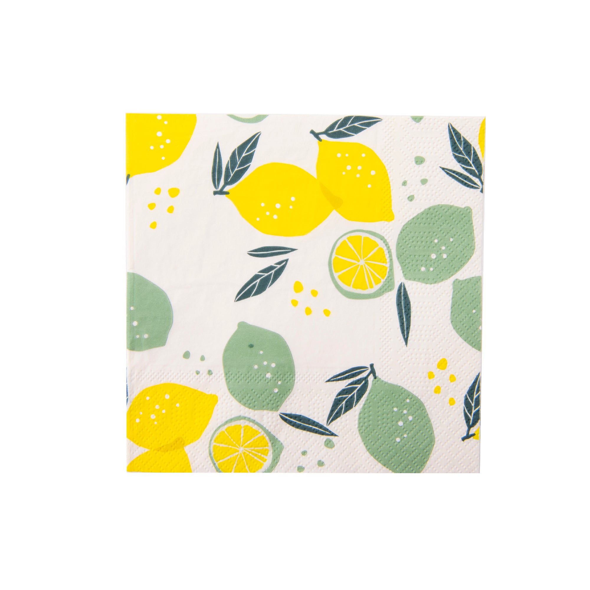 20-Pack 3-Ply Luncheon Napkins with Lemon & Lime Design - Set of 6