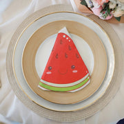 12-Pack 3-Ply Watermelon Shaped Napkins - Set of 6