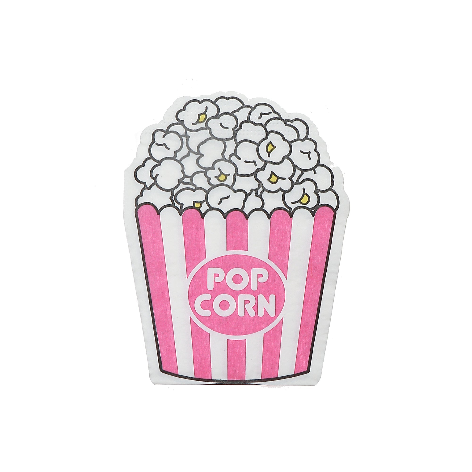 12-Pack 3-Ply Popcorn Shaped Napkins - Set of 6